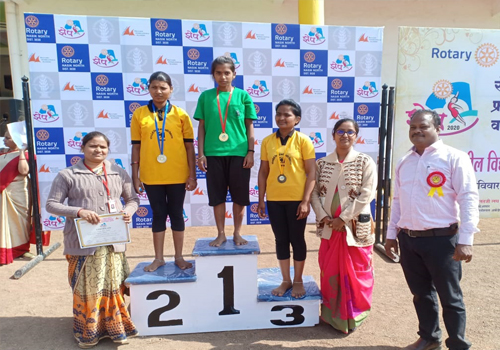 All students are doing very well in Sports, They got 13 prizes in Intersport competition state level sponsored by Rotary club organized by Social Welfare Dept.